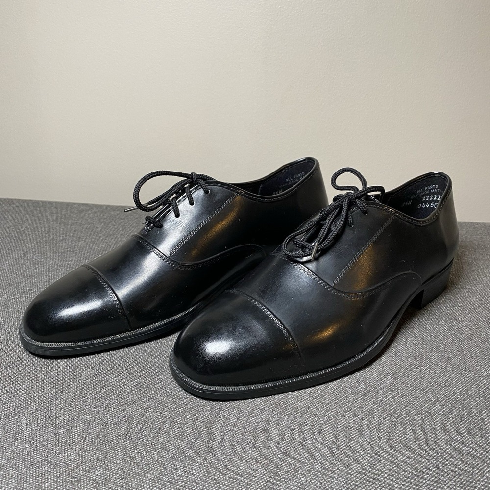 Vintage JB Cap Toe Derby Dress Shoe 8.5W Black USA